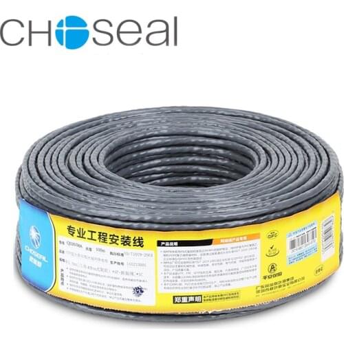 Choseal QS6151A UTP Cat5e 100Mbps Network Cable Oxygen-free Copper Unshielded Twisted Pair DIY Ethernet Cable