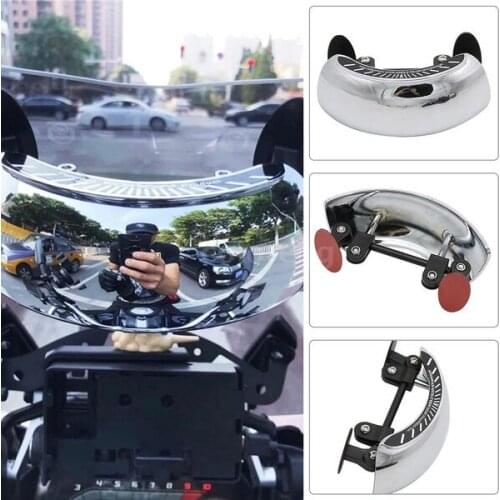 Motorcycle Windshield Extension, Wide Angle Rear View Mirror Safety Rearview Mirrors for Honda for Suzuki for Kawasaki