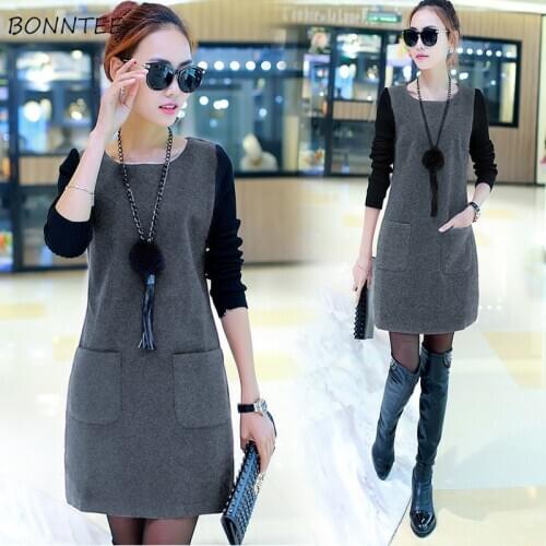 Hoodies Women Harajuku Patchwork Long Chic Pockets Simple All-match Sweatshirt Plus Velvet Long Sleeve Pullovers Womens Korean