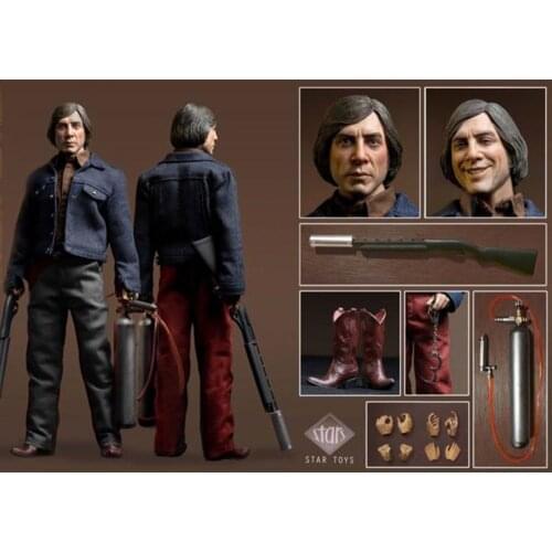 1/6 KILLER ANTON Javier Bardem Figure Model STAR TOYS STT003 12'' Male Soldier Action Body Full Set Toys