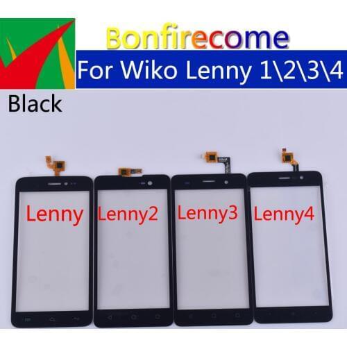 10Pcs\lot Touchscreen For Wiko Lenny 1 Lenny 2 Lenny 3 Lenny 4 Touch Screen Panel Sensor Digitizer Glass Replacement Parts