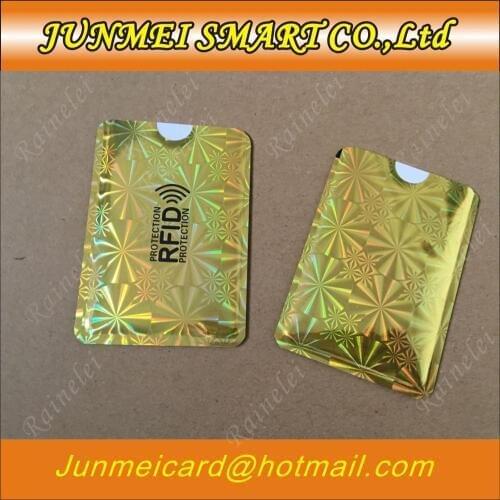100 pcs Anti Scan RFID Blocking Sleeve for Credit Card Guard Security Debit Contactless IC ID Card Protector Blocker