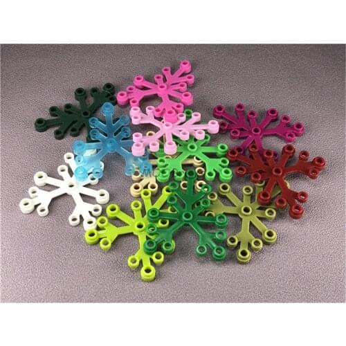 20pcs/lot MOC Bricks Plant Big Leaves Foliage Green Tree Olive fit with 2417 DIY Educational Building Blocks Kids Gifts