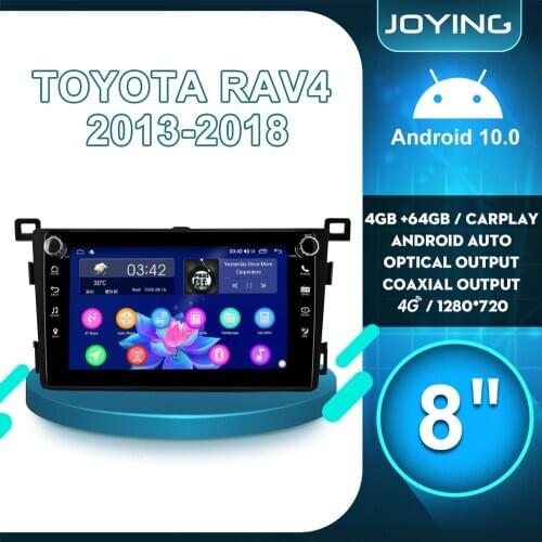 8 inch Android 10 Car Radio With Screen Auto GPS Navigation Multimedia Audio Player Carplay 4G For TOYOTA RAV4 RAV 4 2013 2018