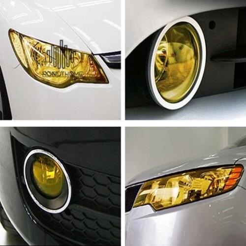 30 * 60 Cm Car Light Sticker 3 Layers Vinyl Self-adhesive Fog Lamp Headlight Tail Light Tone Color Film High Quality Auto