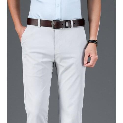 New Mens Pants High Elastic Skinny Slim Cutting Trouser Plus Size 40 Plus velvet Casual Pant Pocket