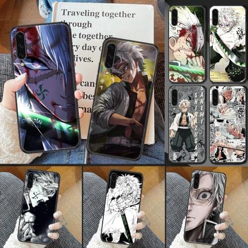 Demon Slayer Shinazugawa Sanemi Phone case For Samsung Galaxy A 3 5 7 8 10 20 21 30 40 50 51 70 71 E S 2016 2018 4G black luxury