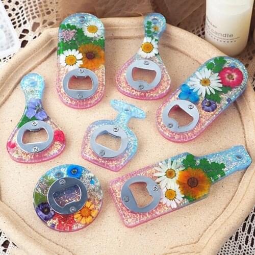 DIY Crystal Epoxy Resin Mold Beer Spanner Bottle Opener Dry Flower Mirror Silicone Mold For Resin Home Decoration Handmade