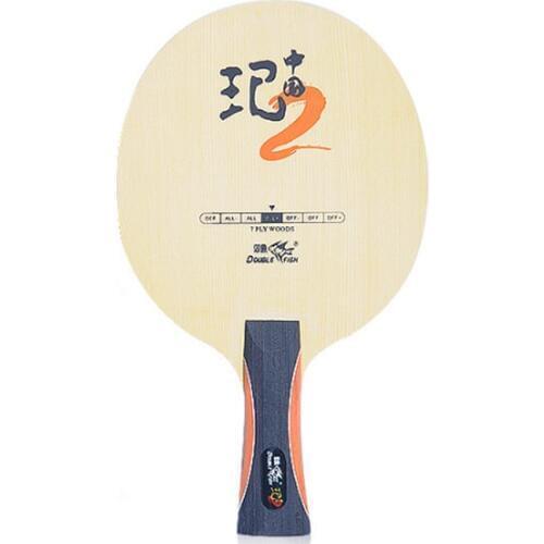 Double fish China QI2 7-PLY cypress wood composite Carbon fiber all around professional table tennis racket blade racquet paddle