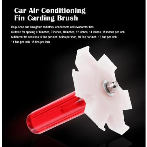 HOT 1 Pcs Car Air Conditioning Fin Carding Brush Condenser Heat Sink Finishing Brush Air Conditioning Equipment Dropshipping