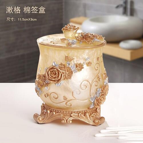 European receipt box cotton swab box toothpick box receipt box cotton swab box fashion cotton swab box desktop storage box with