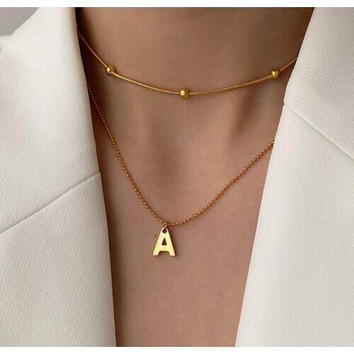 Hot Sell Women Fashion New Goddess Luxury Gold Color Necklace Luxe Jewelry Stainless Steel
