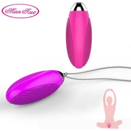 ManNuo Necklace Vibrating Egg G Spot Vibrator Vaigna Massage Love Egg Wireless Remote Control Clit Stimulator Sex Toys for Women