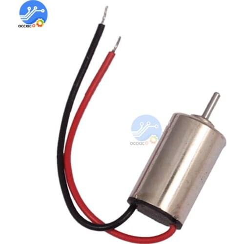 DC 1.5V 3V Micro DC Motor 610 Hobby Gear Motor High Speed Brushless DC for Electric Work Hollow Tool for Game Part