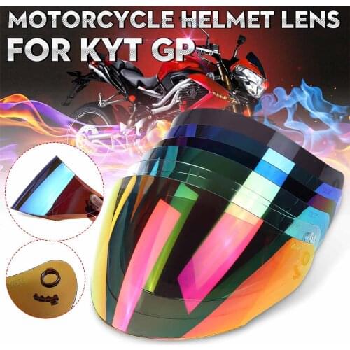 Motorcycle Full Face Shield Motorcycle Helmet Visor Lens Shield Visor Glasses PC Lens for KYT GP