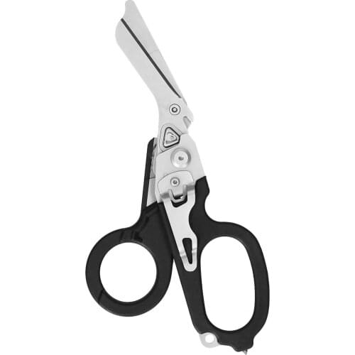 KKmoon Scissors Folding 6 in1 Scissors Emergency Response Shears Outdoor Survival Home Repair Carbide Glass Breaker Cutter Strap