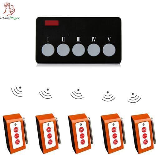 The Office Wireless Pager Leader Calls the Subordinate Emergency Receiver 1 Leader + 5 Subordinate