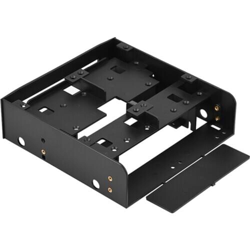 Oimaster 2.5 Inch/3.5 Inch Hdd/Ssd To 5.25 Inch Floppy-Drive Bay Computer Mounting Bracket Adapter
