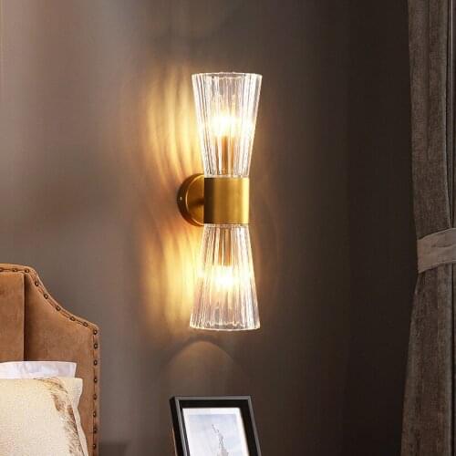 Post Modern Luxury But Simple Bedroom Wall Lamp Corridor Luminaire Hotel Indoor Restaurant LED Decorative Crystal Light Fixtures