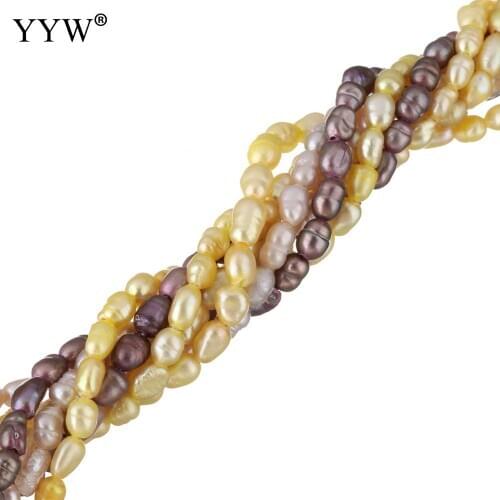 Sale 2-3mm Small Pearls Bead Wholesale Cultured Rice Freshwater Pearl Beads Mixed Colors For Jewelry Making Hole 0.8mm 14.5inch