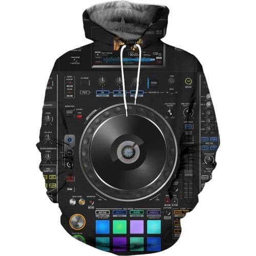 Drop shipping 2019 New Fashion hoodies 3D Printed Pioneer DJ Controller Sweatshirt Clothes Hip hop Unisex Harajuku streetwear