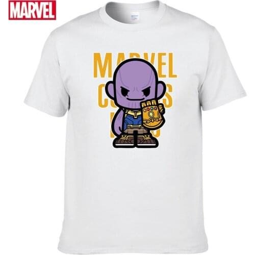 Marvel The Avengers Thanos T shirt Comfortable Breathable 100% cotton Fashion clothes for teens Summer Tops shirts for men #161