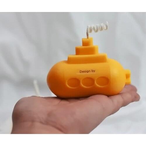 Silicone mold for paper boat candle handmade aromatherapy gypsum submarine setting pieces creative DIY silicone mold for candle