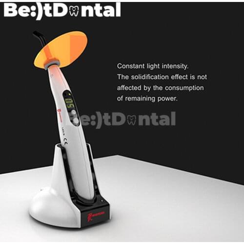 Dental Wireless LED.B Curing Light Lamp 1200-1400mw/cm2 110V-240V Adjustable Working Time