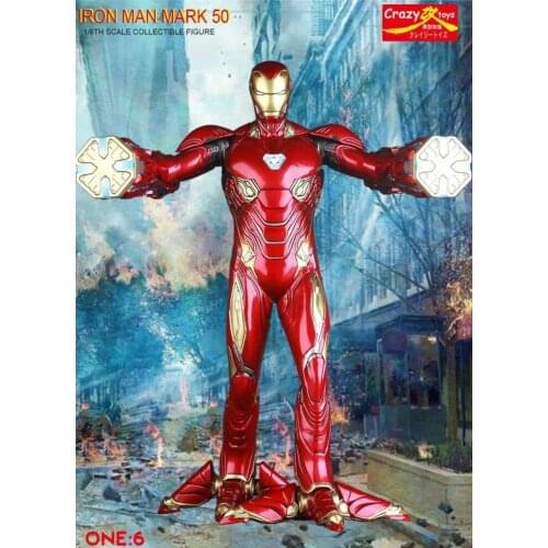 Crazy Toys Marvel Avengers Ironman Iron Man MK50 1:6 PVC Collectible Figure Model Toys 12" 30cm
