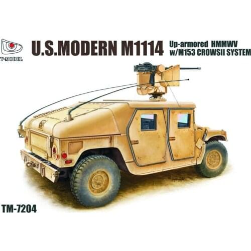 T-MODEL TM-7204 1/72 U.S.HMMWV M1114 w/M153 CROWSII - Scale Model Kit