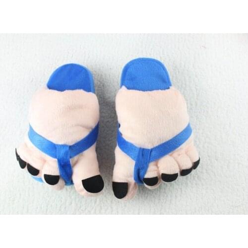 Cosplay Toe Slippers Women Big Feet Spring Winter Plush Floor Indoor Home House Slipper Novelty Free Shipping