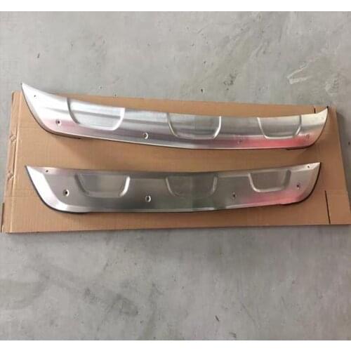 High quality stainless steel Front+Rear bumper cover trim For 2014-2017 Chevrolet TRAX (2pc)