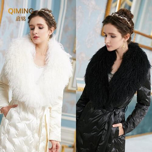 Natural Raccoon Fur Collar Scarf Fur Collar For Hood 100% Real Fur Collar Scarves Custom Made Winter Fur Scarf Warmer Pashmina