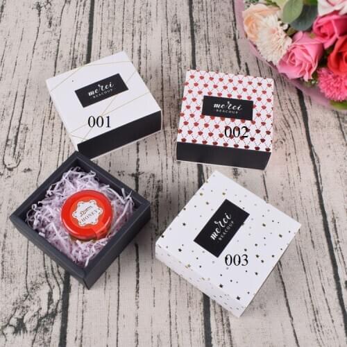 10 Pieces Lot Wholesale Foil Print Geometric Kraft Paper Jewelry Box Bracelets Bangles Watch Raffia Gift Box Dropshipping