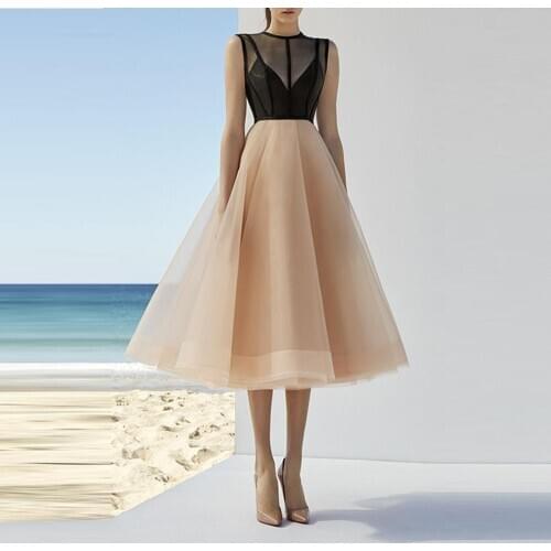 2020 Short Organza Skirts Zipper Waist Women Maxi Tulle Skirt Custom Made Any Color Party Cocktail Skirts Fashion