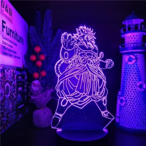 Dragon Ball Super Broly SSJ4 3D ANIME LAMP Led Color Changing Nightlights Dragon Ball Z Broly lampara For Home Decoration
