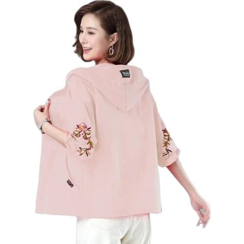 5XL Womens Sun Protection Clothing Summer New Style All-Match Ladies Jacket Breathable Thin Section Sun Protection Clothing