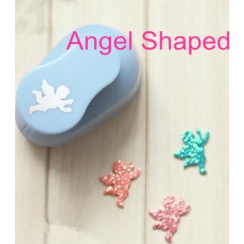 Free Ship 1 inch angel shaped EVA foam hole punch paper cutter for card handmade scrapbook present design craft punch machine