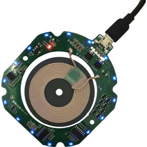 DYKB 5V 2A Qi Wireless Fast Charger Charging Transmitter Module circuit board + coil Ultra-thin Universal QI 10W MAX FOR PHONE