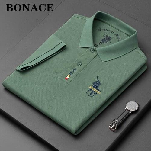BONACE Mens Summer Polos