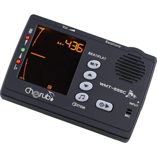 Cherub WMT-555C Electronic Digital Tuner&Tone Generator&Metronome with Pickup For Guitar Bass Ukulele Violin Multifunctional