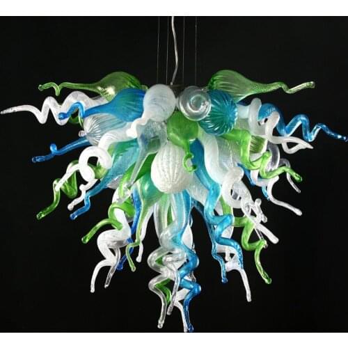 Hotel Decorative items Hand Blown Art Glass Chandelier
