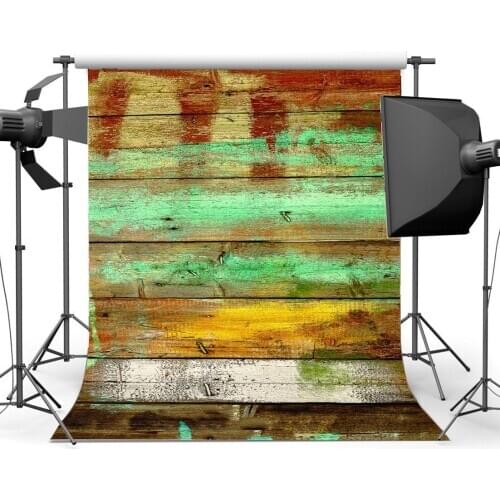 Wood Backdrop Shabby Chic Texture Hand Painted Graffiti Backdrops Grunge Stripes Wooden Plank Photography Background