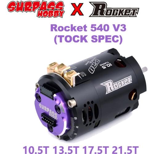Surpass Hobby Rocket 540 V3 Pro (TOCK SPEC) Sensored Brushless Motor 10.5/13.5T For Electric Hub Motor 1/10 1/12 RC Drift Car