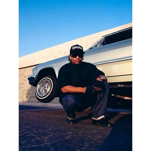 EAZY E NWA Star Rapper Music Singer Silk Fabric Wall Poster Art Decor Sticker Bright