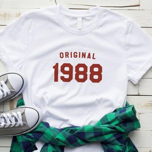 Birthday Shirt Tshirt Graphic Tee for Women 33rd Birthday Gifts for Her 1988 Birthday Shirt T-shirts Womens Clothing 90s T Shirt