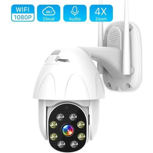 1080P PTZ WIFI Camera 2MP Auto Tracking Waterproof CCTV Home Security IP Camera 4.0X Digital Zoom Speed Dome Wireless IP Camera