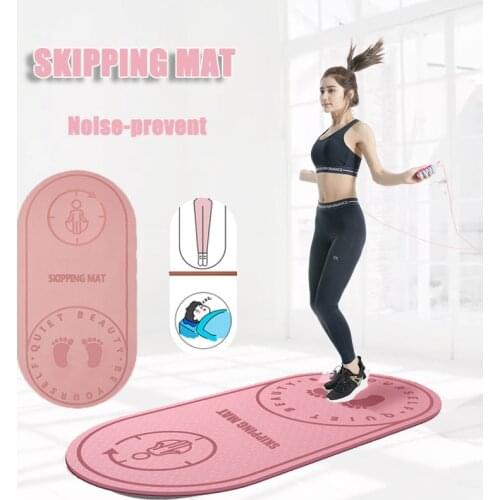 Jump Rope Mat Exercise Cushioning Mute High Density Board Anti-noice Mat Yoga Mat Sound Insulation And Shock Absorption