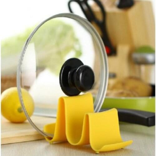1pcs Creative kitchen multi-function wave type Pot Spoon rack Rests Wave pot cover rack storage rack