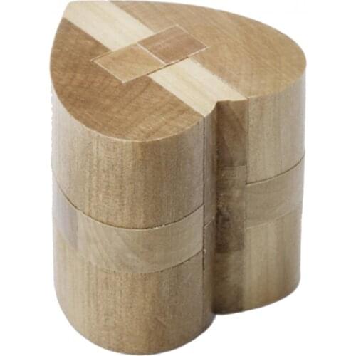 Luban Wooden Heart Lock Educational Puzzle Toy Kids Favors